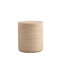 Table de bout ronde avec motif Mars pour le salon, table d'appoint tambour moderne pour petits espaces, sans assemblage