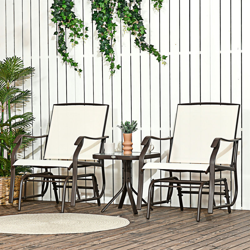 Ensemble bistro 3 pièces, Cream White