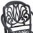 Cast Aluminum Patio Furniture  With Black Frame And  Seat Cushions In Random Colors