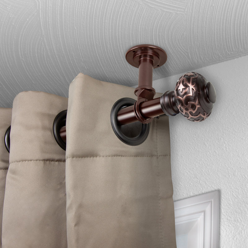 Tringle à rideaux simple Talley, 66 - L 120 po, Bronze