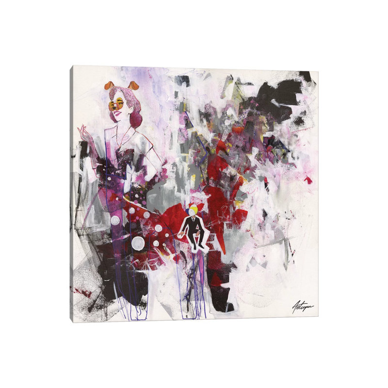 Conversations II by Jack Avetisyan - Wrapped Canvas Painting, 30.48 cm H x 30.48 cm W