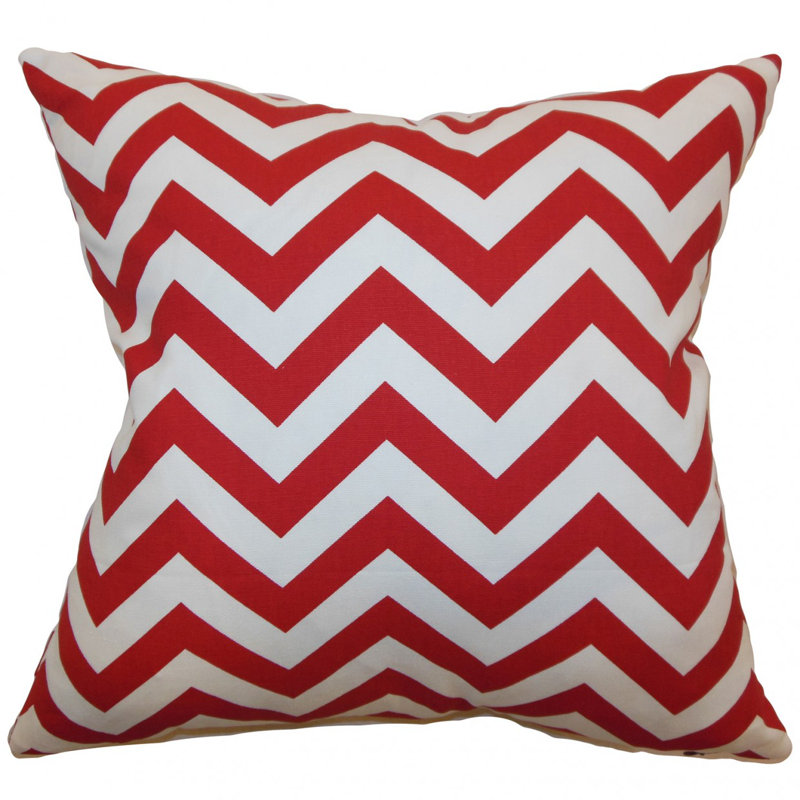 Xayabury Cotton Pillow Sham, Queen, Lipstick White