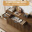Buffet moderne cannelé de 55 po avec rangement Modern-133409067