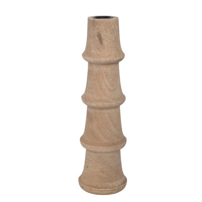 10'' H Wood Tabletop Candlestick
