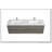 Meuble-lavabo flottant avec lavabo, meuble-lavabo mural moderne avec deux lavabos en quartz et quatre tiroirs à fermeture en douceur, 24V12-72GR-739032425-739032430