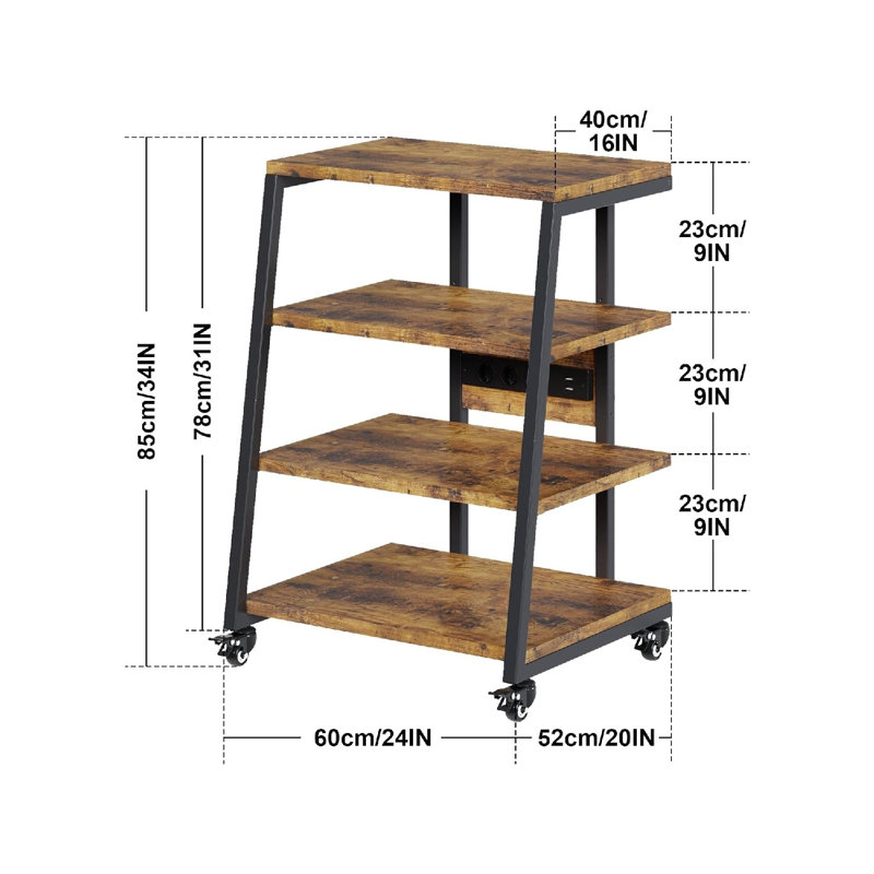 85cm H Media Shelves