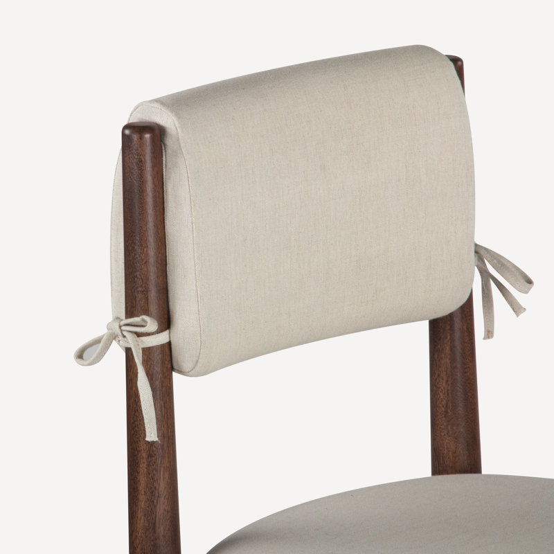 Chaise en bois massif Aminu Cilley