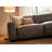 Fernagh Top Grain Leather Corner Sectional Gray-2010280114