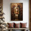 Candlelit Sleigh Hearth-Premium Gallery Wrapped Canvas-1244043102