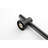 Adjustable Height Handheld Shower With Stainless Steel Construction In Black 28-Inch Slide Bar And Easy Nozzles