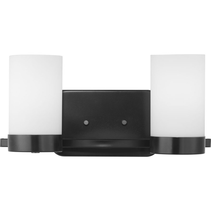 2 - Light Dimmable Vanity Light, Black