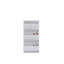 Élégant range-chaussures en métal, blanc, 19,7 x 40,6 x 5,9 pouces | Fabrication 100% métal durable, épaisseur: 0,03 pouce | Conception murale avec portes à ouverture centrale et supports magnétiques | Solution de rangement moderne et fonctionnelle-553918728