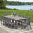 11-Piece Dining set for outdoor swimming pool, garden and lawn.-539130994