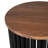 Round Solid Wood End Table