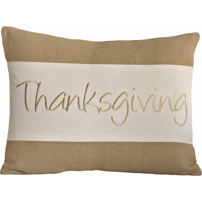 Housse et insert de coussin rectangulaire en coton Festive Finds Thanksgiving