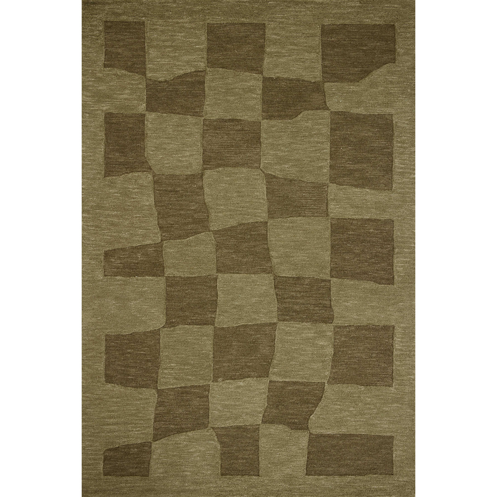 Leanne Ford x Loloi Craven Green Olive Rug, Runner 2'6" x 7'6"