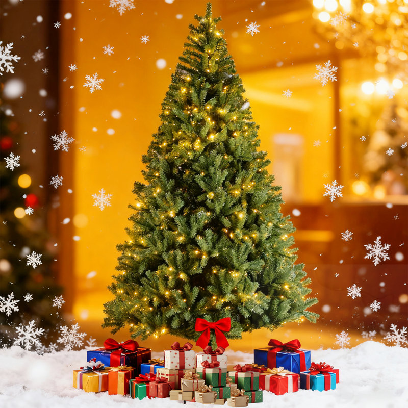 Arbre de Noël 9 pi avec lumières DEL