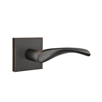 Triton Wave/Drop Passage (Hall & Closet) Door Lever with Square Rosette