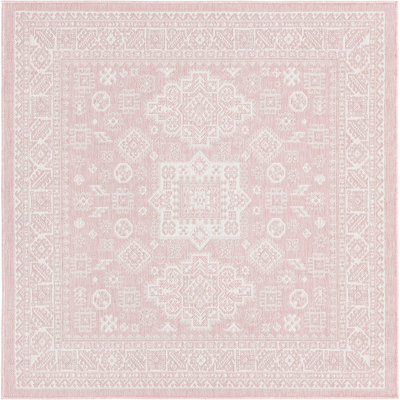 Tapis d'extérieur Chand couleur rose