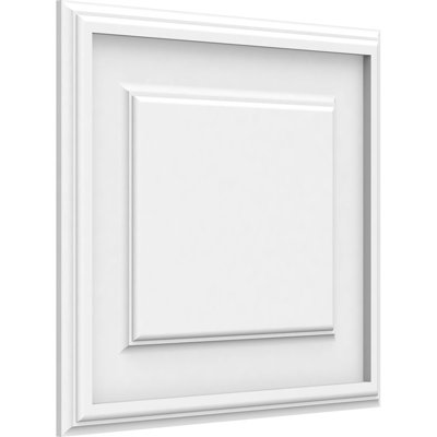 Panneau mural surélevé en PVC blanc Legacy