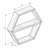 Elara Geometric Hexagon Accent Shelf