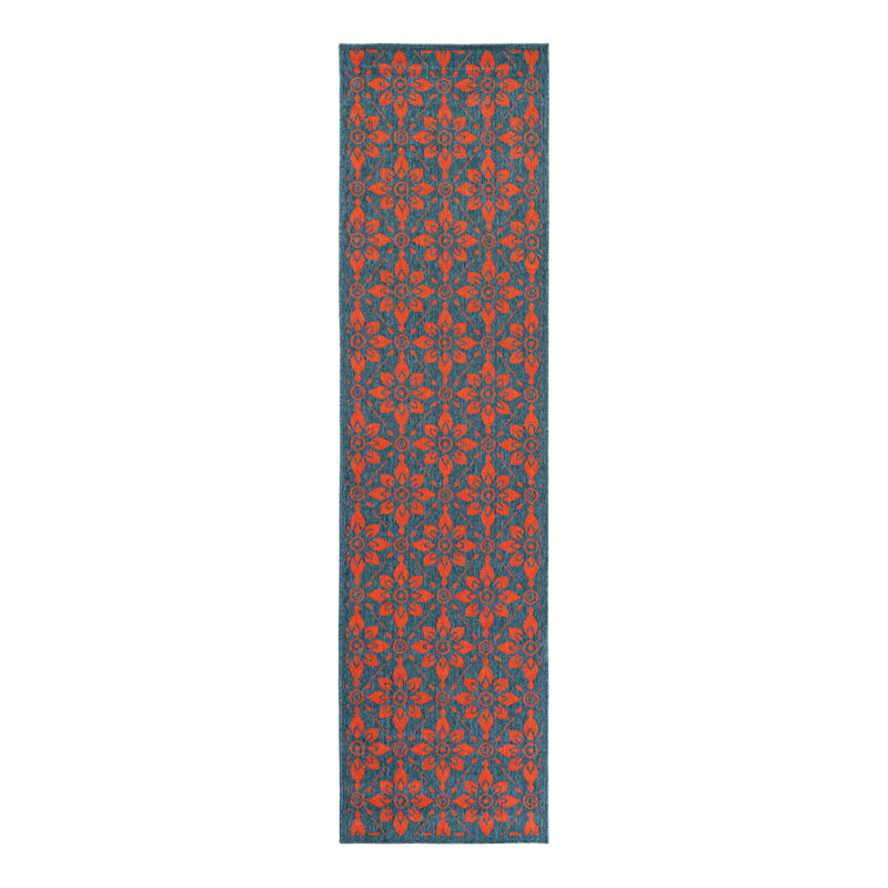 Indoor/Outdoor Trellis Area Rug, Runner 2'7" x 10'