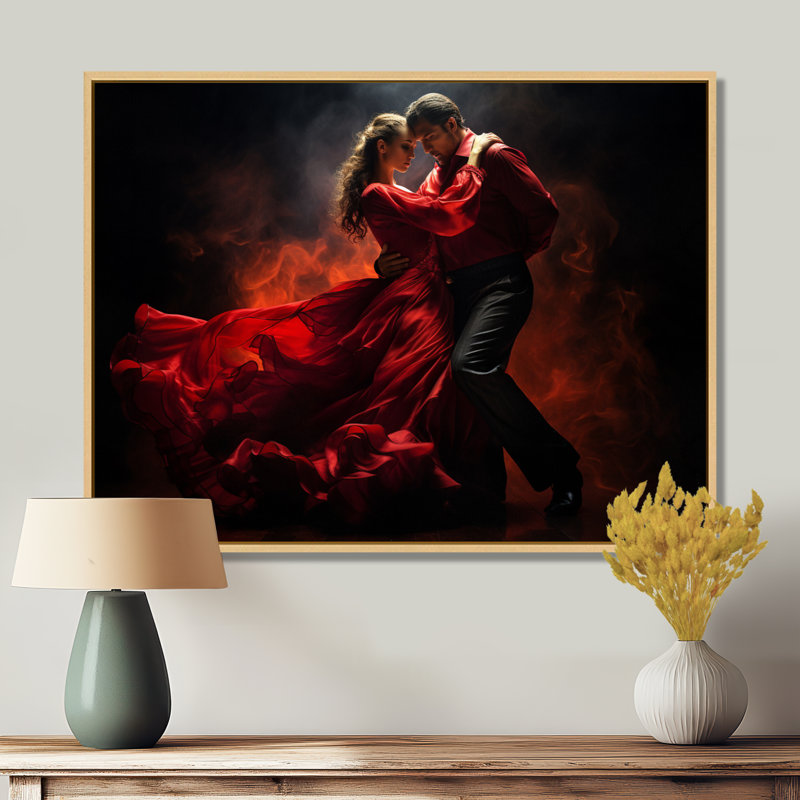 «South America Tango Passion II - Autres pays», art mural, H 24 po x l 32 po x P 1 po, Cadre flottant érable
