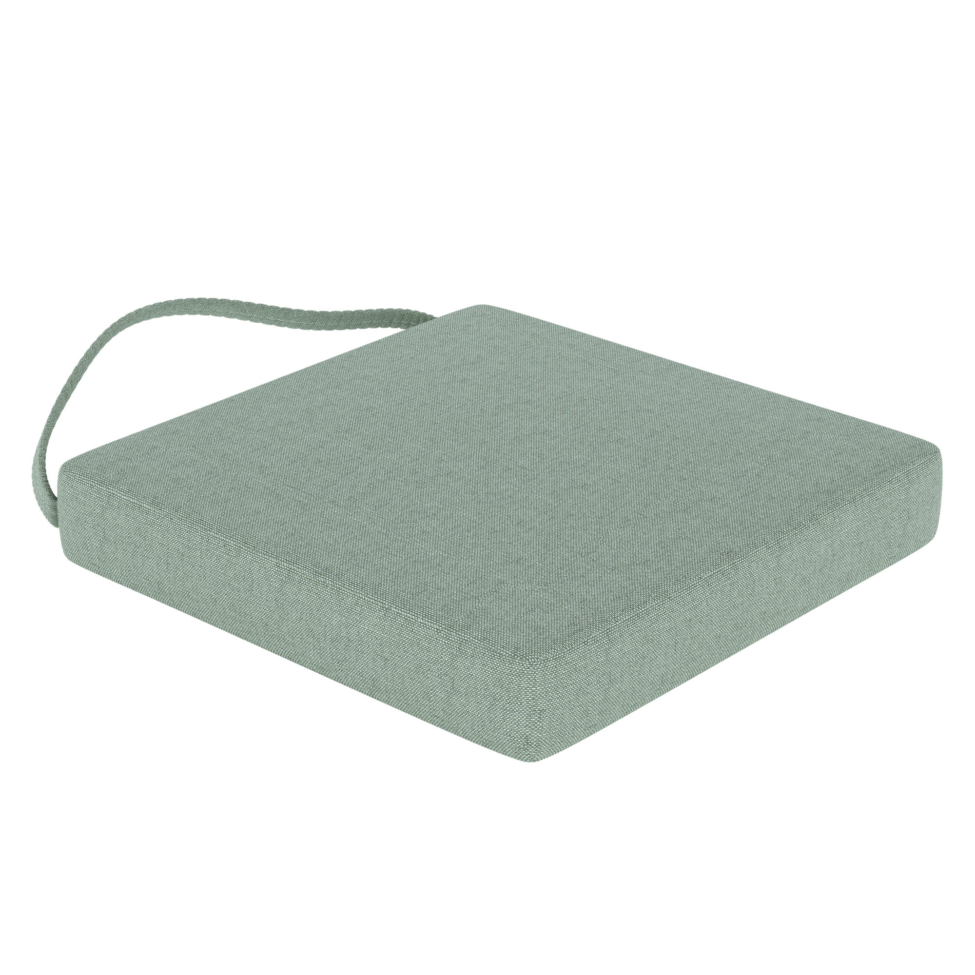 Sunbrella® Indoor/Outdoor Dining Chair Cushion, Canvas Spa Sunbrella® Canvas