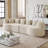 Boneless Curved Sectional Sofa-1405910588