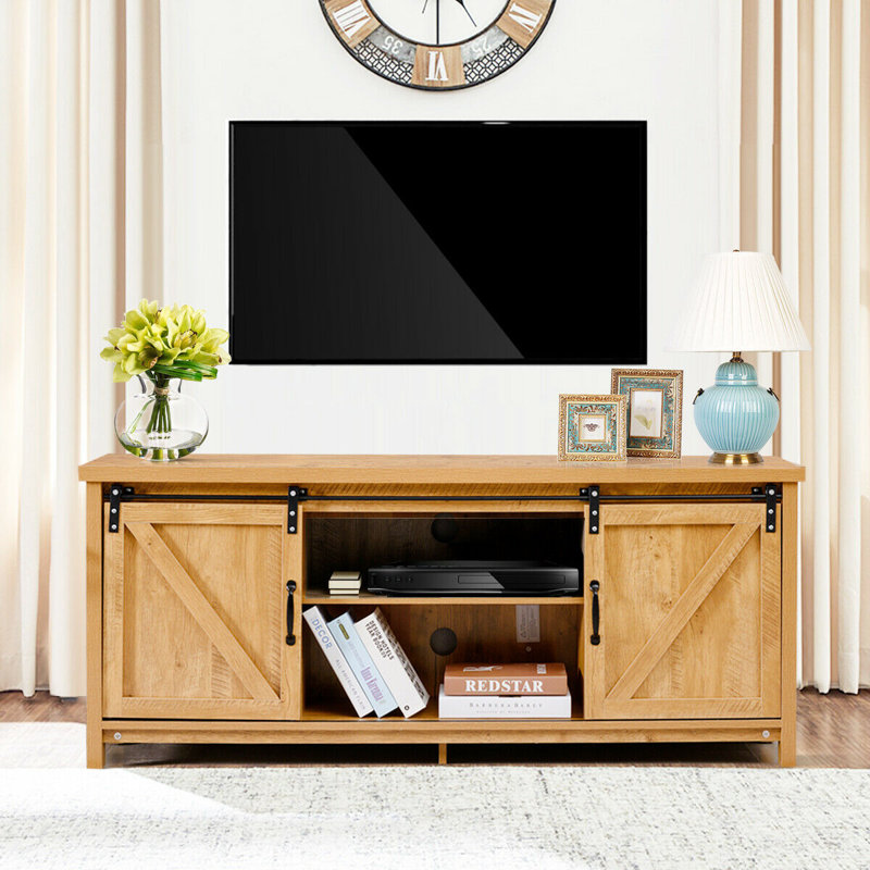 Meuble télé pour téléviseur de 65 po ou moins Humphery, Beige