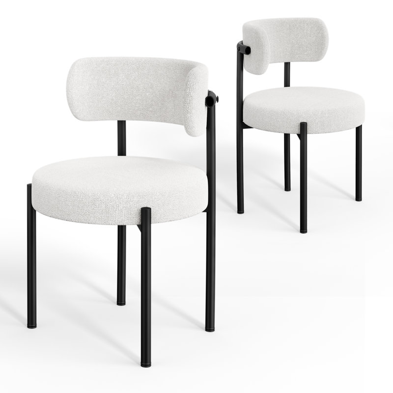2PCS Dining Chair, White