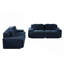 Causeuse modulaire 2 pièces avec velours côtelé de qualité supérieure, conception ergonomique, base antidérapante et aucun assemblage requis pour les espaces de vie-130136351