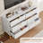 White 53.5" 6 Drawer Dresser, Modern Chest with Metal Legs for Bedroom Living Room-400393213