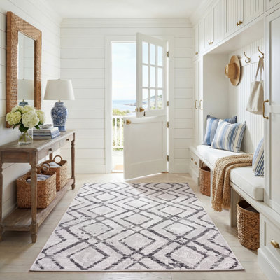 Tapis d'intérieur / extérieur à motif géométrique Courtyard Performance