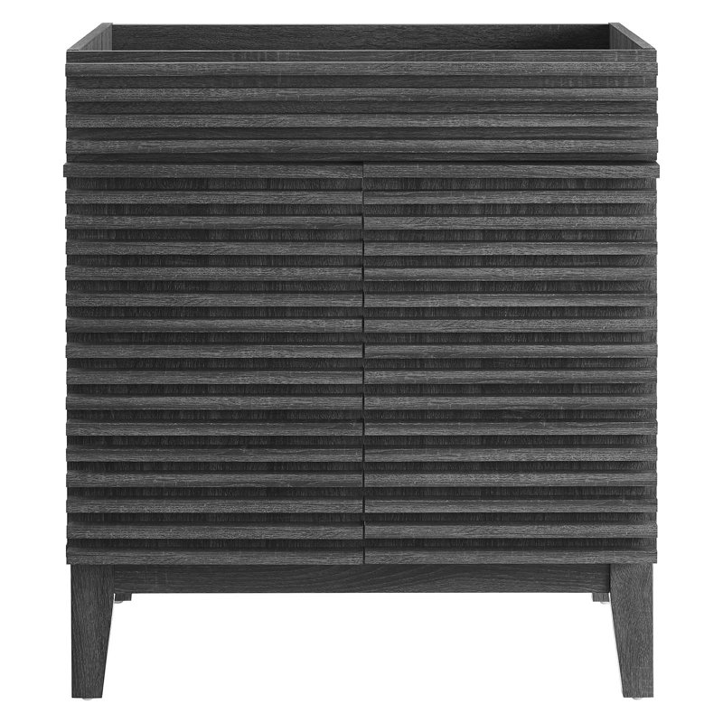 Modway Render 29" Single Bathroom Vanity Base Only, Charcoal