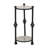 Darlyene Modern Metal and Wood Accent Table with Sturdy Iron Frame and Elegant Marble Top