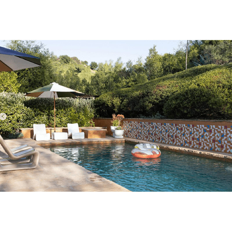 Line Outdoor Lounge Chair, Highcloud White