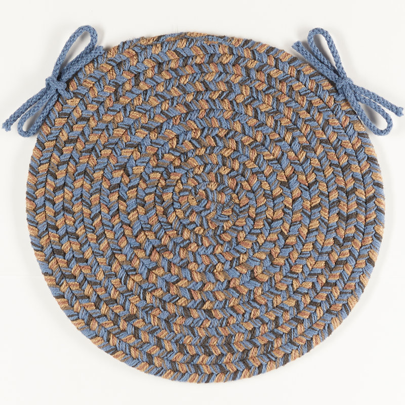 Coussin de chaise d'intérieur Bar Harbor, Bleu denim