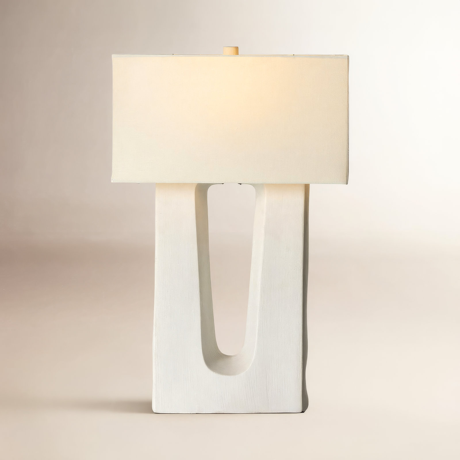 Deena Ceramic Table Lamp, Matte White Porcelain Ceramic