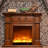 Solid Wood Electric Fireplace-265148150-265148149