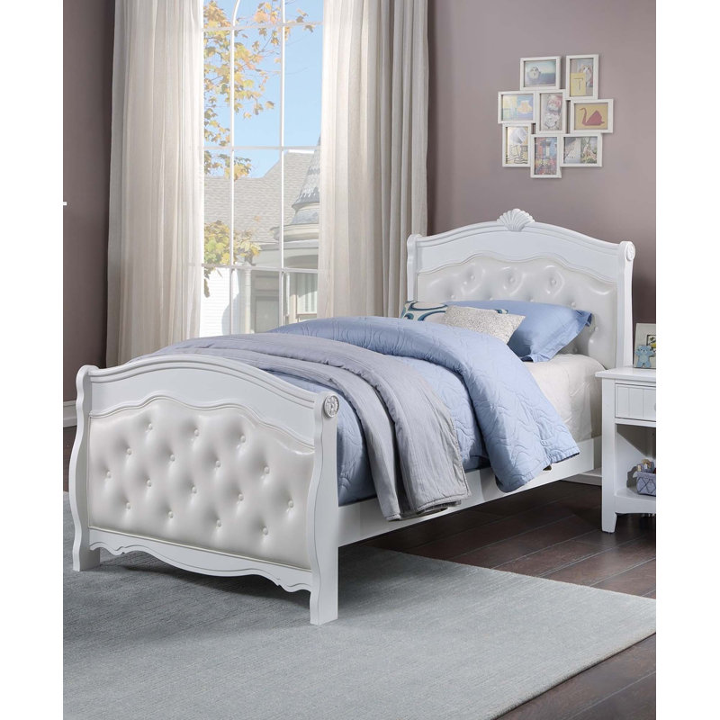 Lit de luxe traditionnel Youth, Double, Blanc