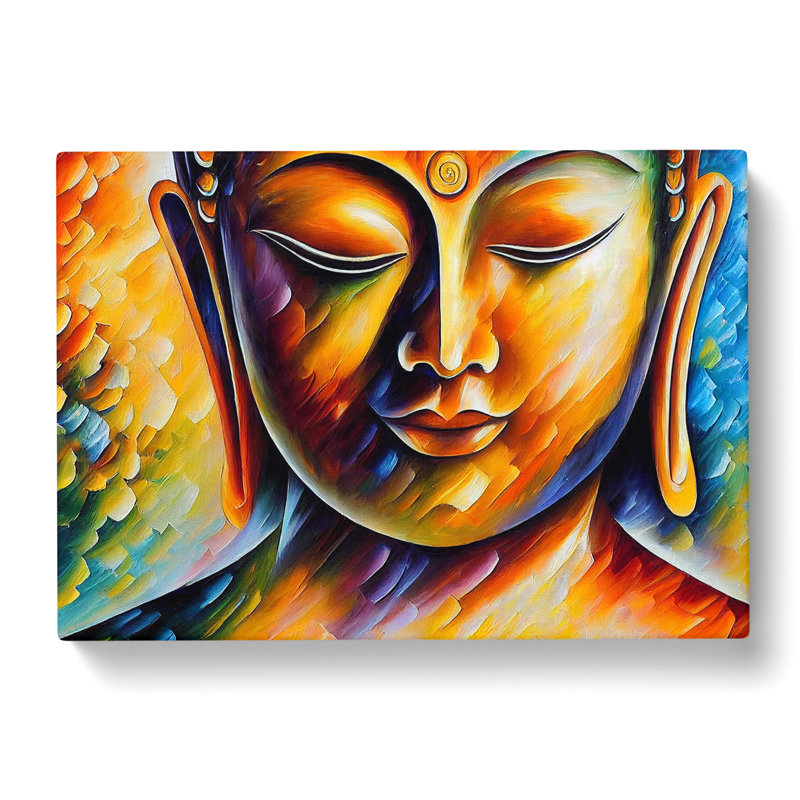 Buddha - Wrapped Canvas, 40cm H x 60cm W x 3cm D