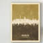 « washington dc horizon brown », impression sur toile tendue-1954009759