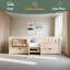 Lit avec tablettes et tiroirs de rangement intégrés, conception d'escalier de sécurité et rails de sécurité de haute qualité-691145771-691145814