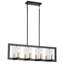 Luminaire suspendu noir mat 8 lumières Hoggan