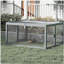 Cage à lapin pliante avec portes verrouillables et piquets de sol