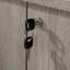 Armoire de rangement multimédia en bois d'ingénierie avec compartiments cachés verrouillables, brun