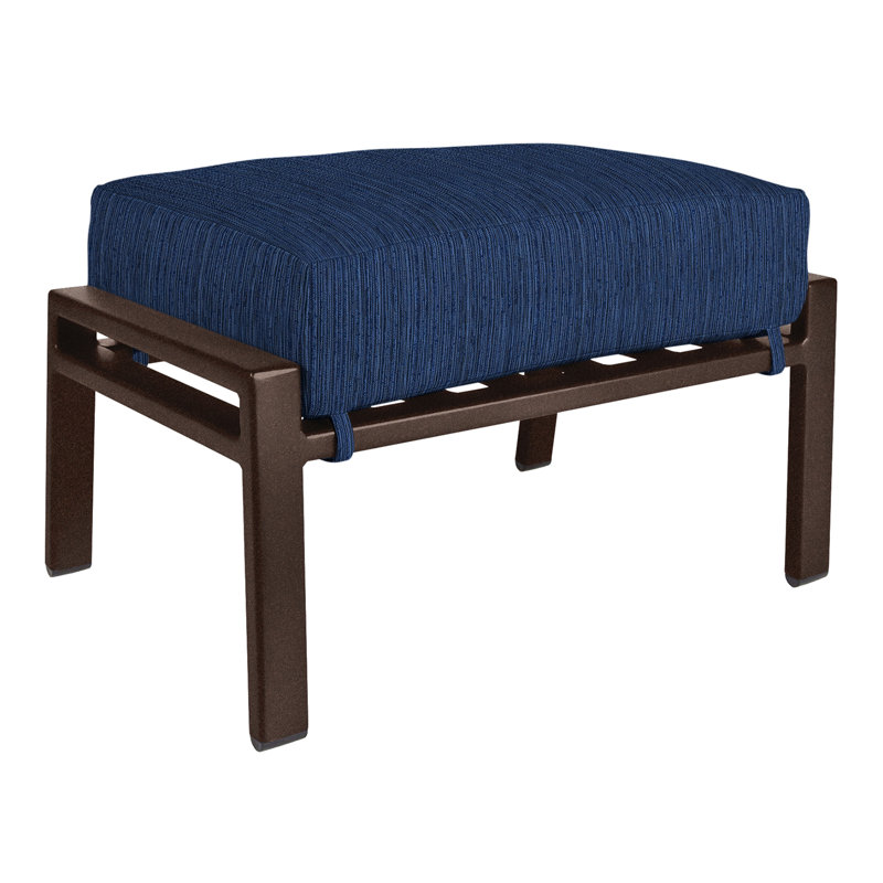 Aris Outdoor Ottoman, Copper Creek, Cast Lagoon