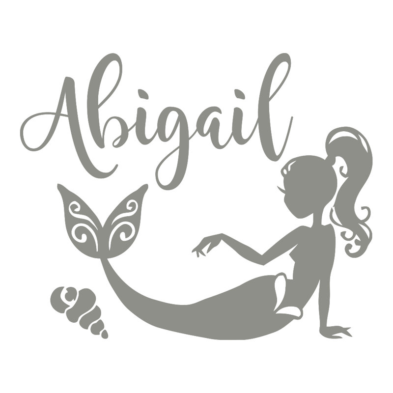 Wall Sticker / Decal, Silver Grey