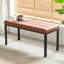 Banc rembourré en similicuir Combray